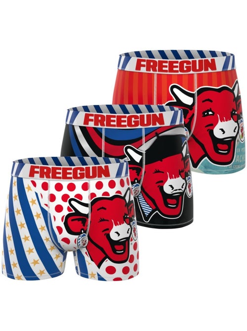 Lot de 3 boxers homme la vache qui rit freegun - Kiabi