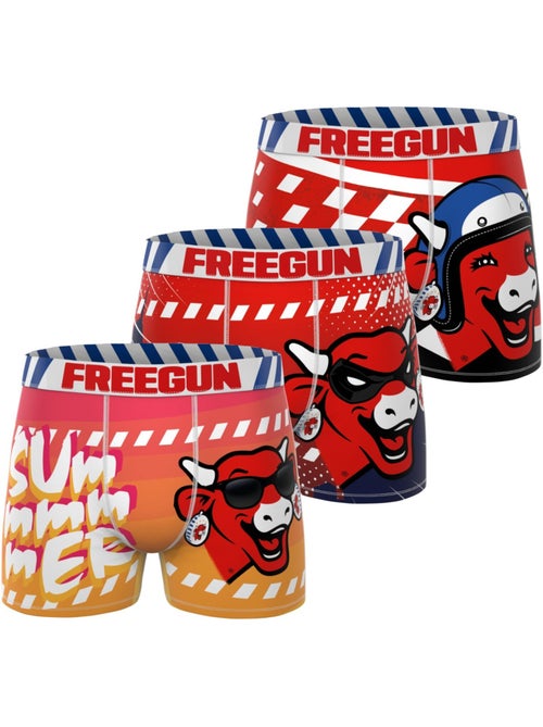 Lot de 3 boxers homme La vache qui rit Freegun - Kiabi