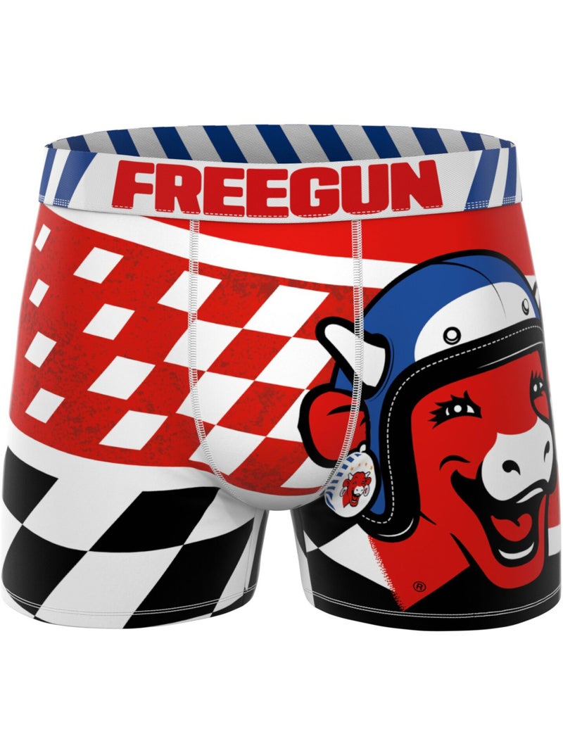 Lot de 3 boxers homme La vache qui rit Freegun Rouge - Kiabi
