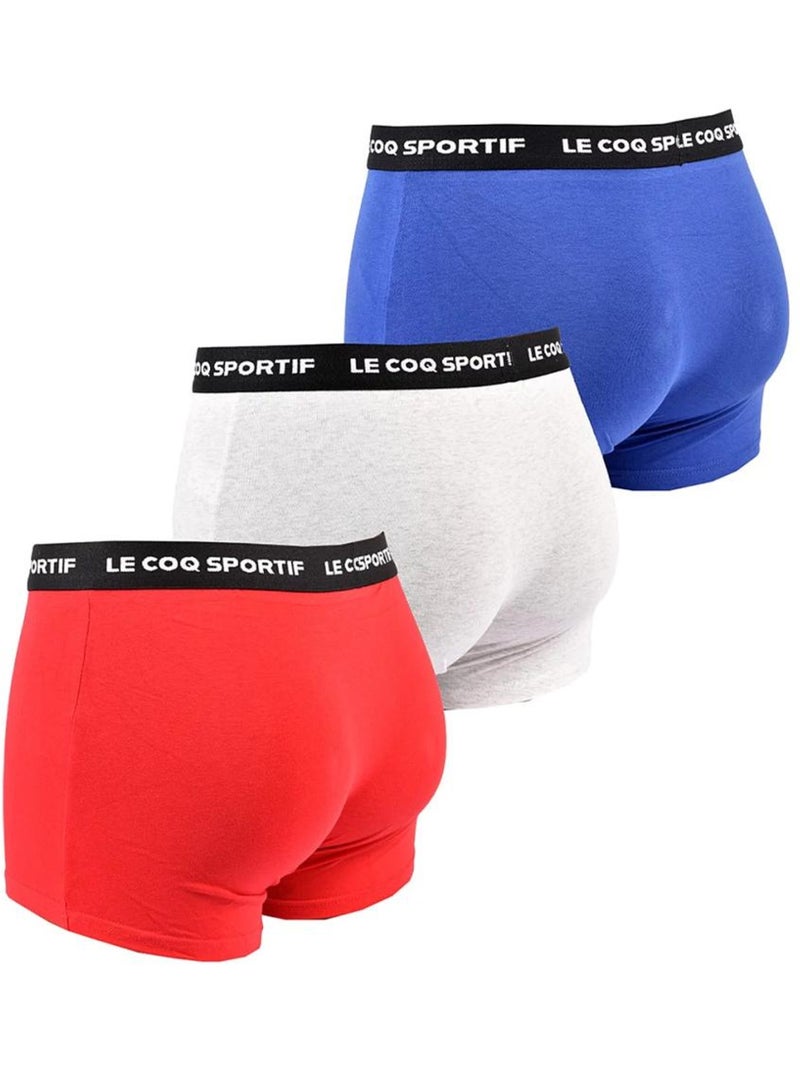 Lot de 3 Boxers  Homme Le Coq Sportif Boxer Rouge - Kiabi