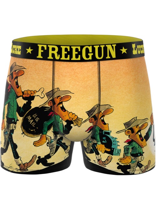 Lot de 3 boxers homme Lucky Luke Freegun - Kiabi