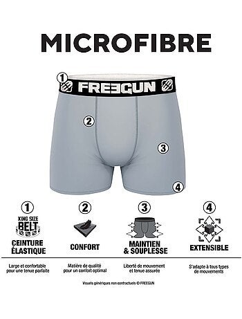 Lot de 3 boxers homme Manga Gamer Freegun