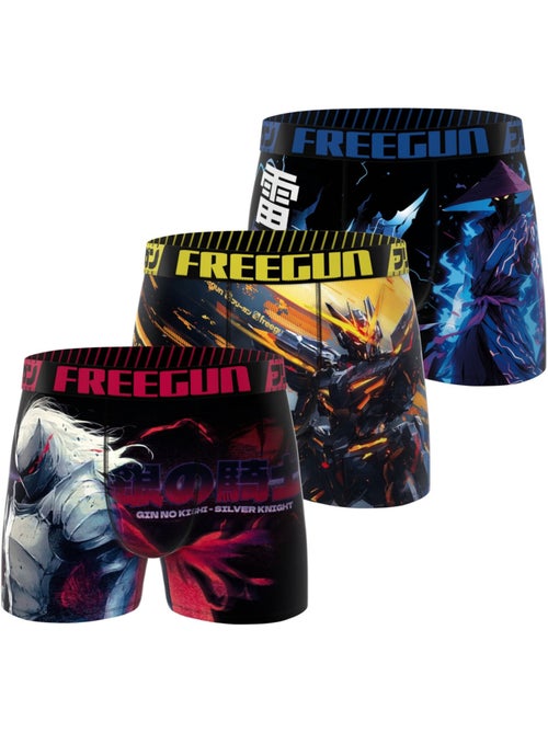 Lot de 3 boxers homme Manga Gamer Freegun - Kiabi