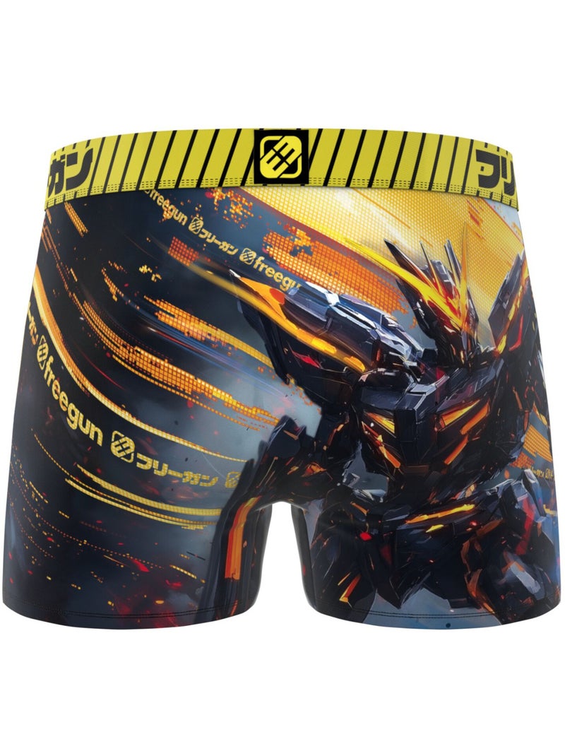 Lot de 3 boxers homme Manga Gamer Freegun Rouge - Kiabi