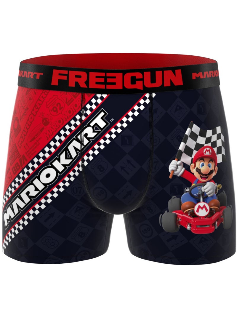 Lot de 3 boxers homme Mario Kart Freegun Noir - Kiabi