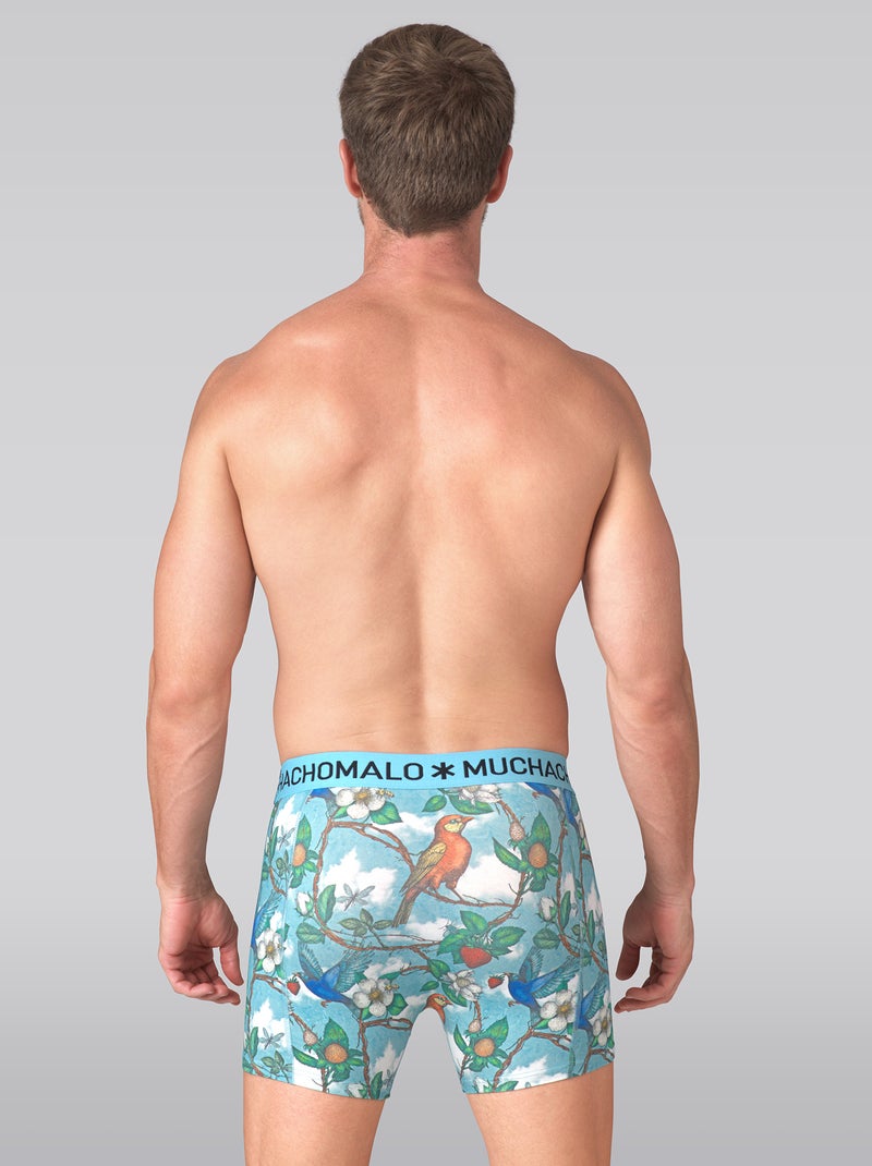 Lot de 3 boxers homme Muchachomalo Bleu Noir Bleu - Kiabi