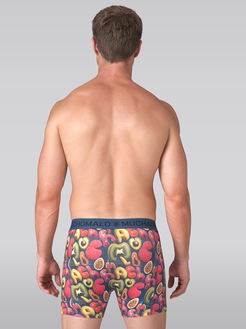 Lot de 3 boxers homme Muchachomalo Bleu Noir Bleu - Kiabi