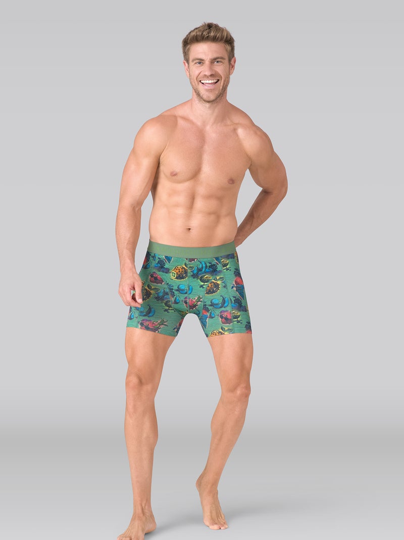 Lot de 3 boxers homme Muchachomalo Bleu Noir Bleu - Kiabi