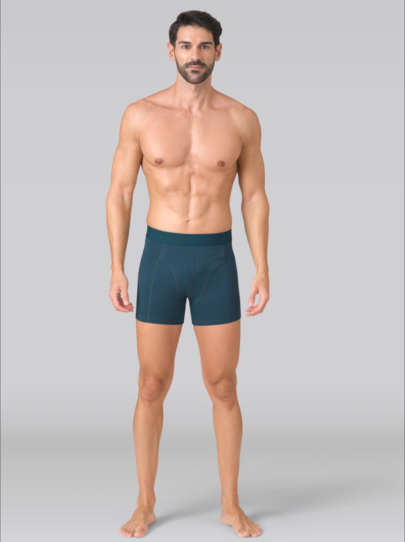Lot de 3 boxers homme Muchachomalo Bleu Noir - Kiabi