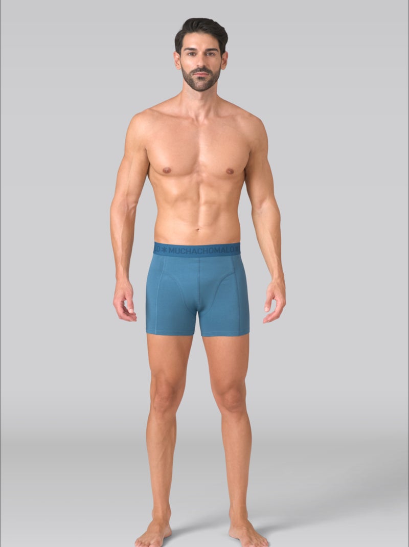 Lot de 3 boxers homme Muchachomalo Bleu Noir - Kiabi
