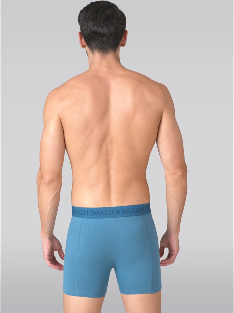 Lot de 3 boxers homme Muchachomalo Bleu Noir - Kiabi