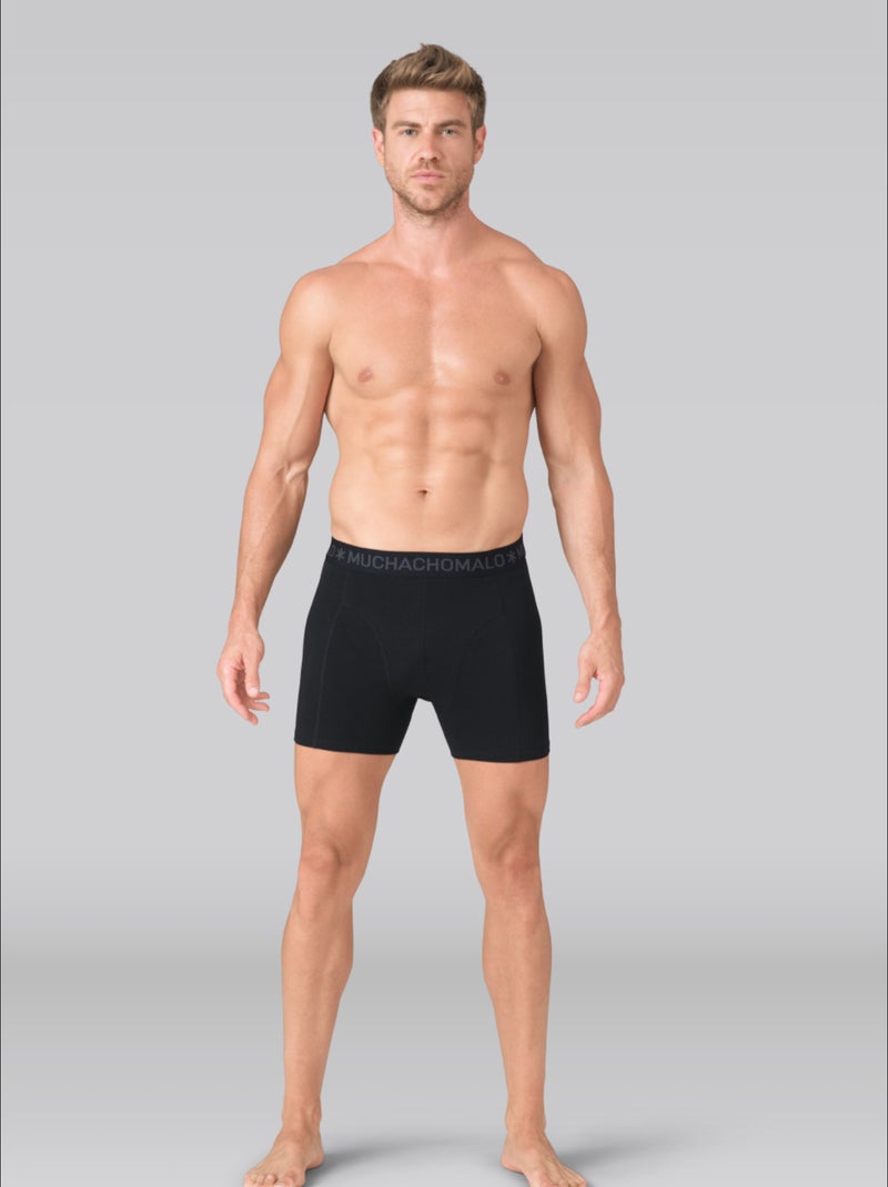 Lot de 3 boxers homme Muchachomalo Noir Bleu - Kiabi