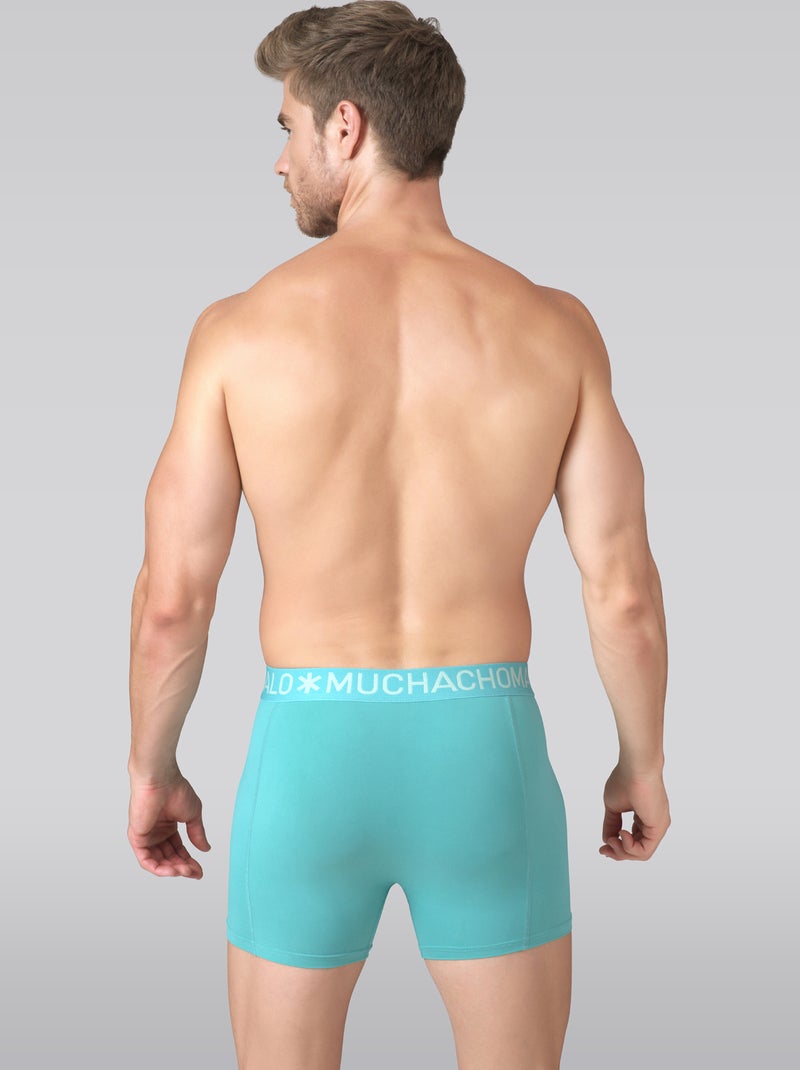 Lot de 3 boxers homme Muchachomalo Noir / Bleu / Vert - Kiabi