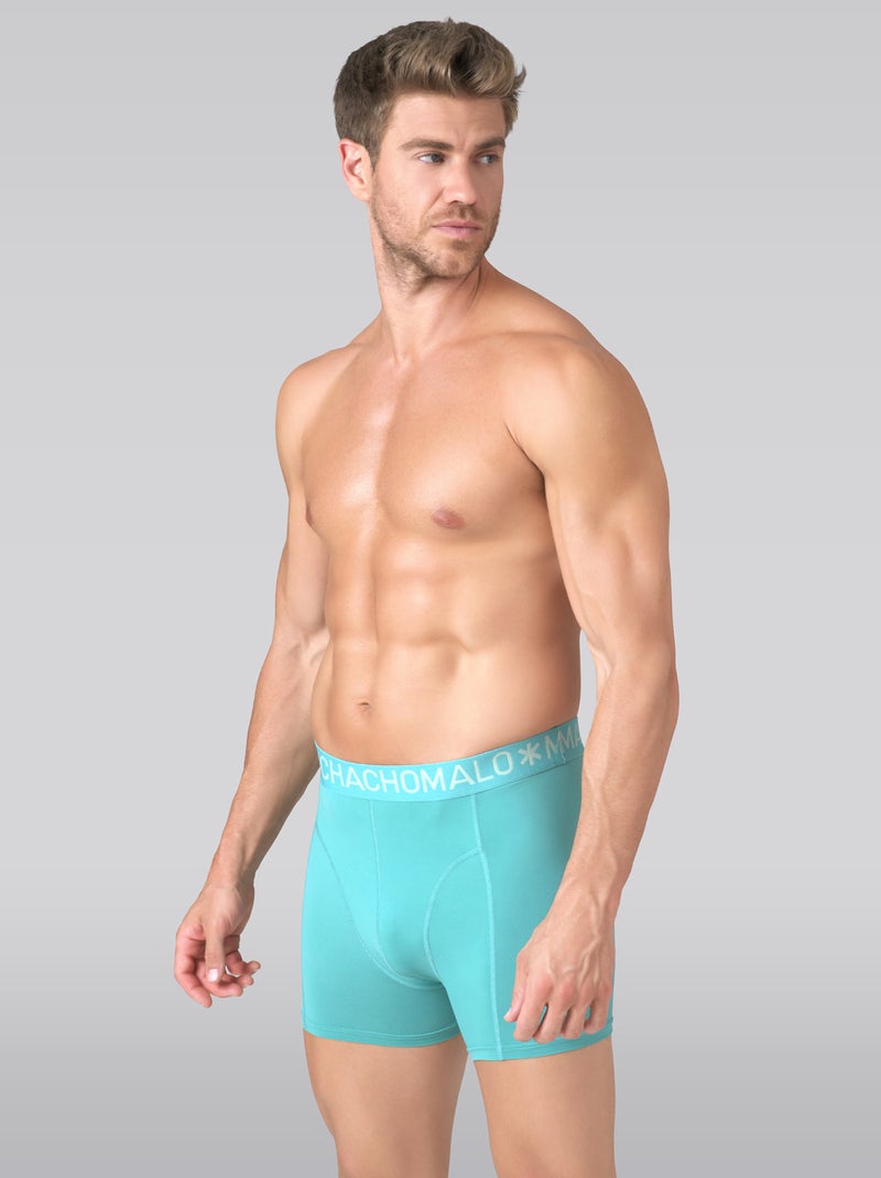 Lot de 3 boxers homme Muchachomalo Noir / Bleu / Vert - Kiabi