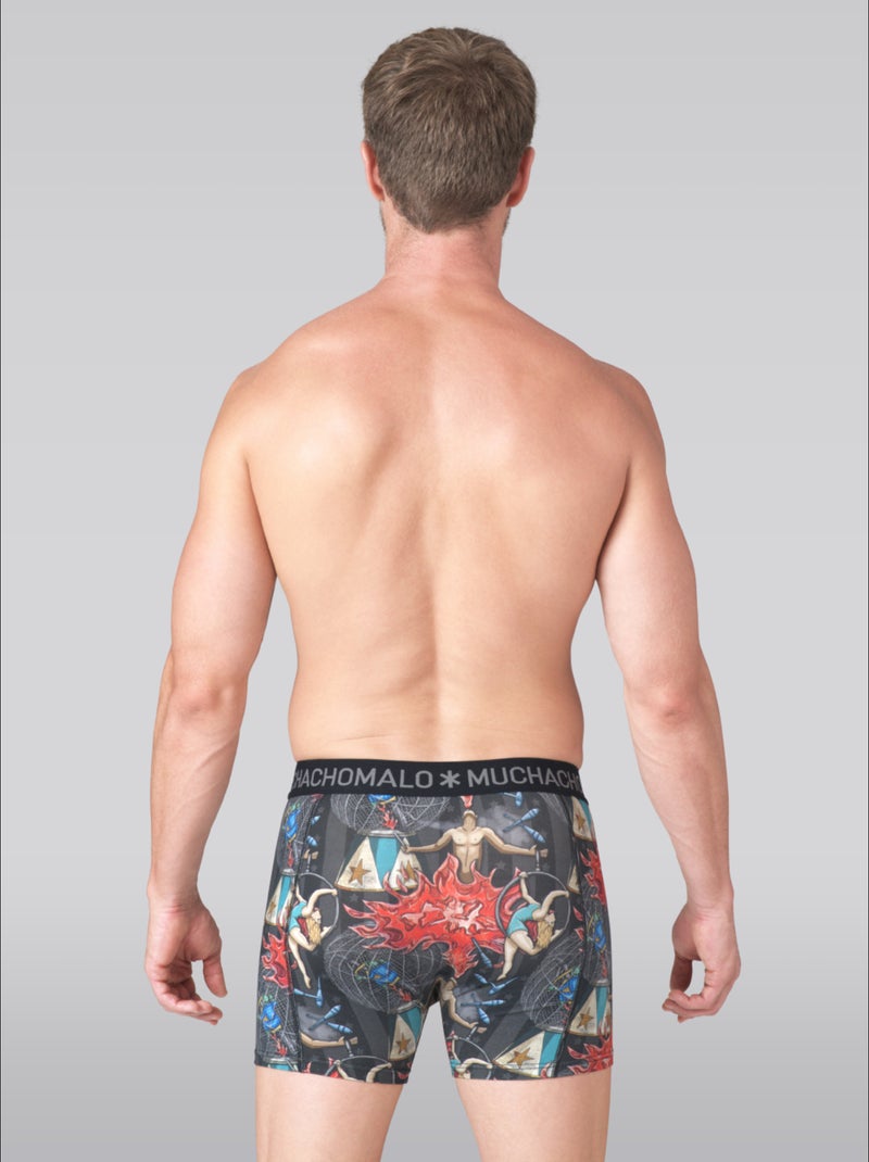 Lot de 3 boxers homme Muchachomalo Noir Noir - Kiabi