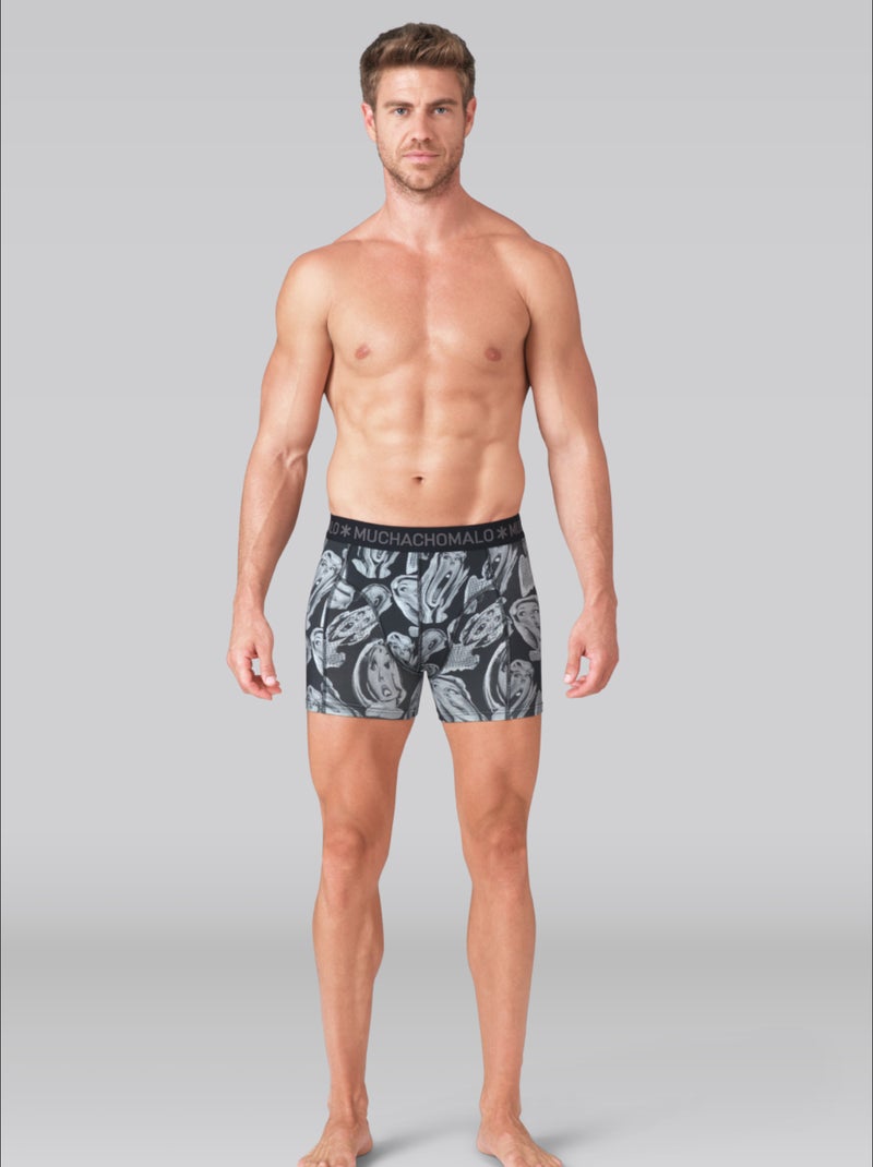 Lot de 3 boxers homme Muchachomalo Noir Noir - Kiabi