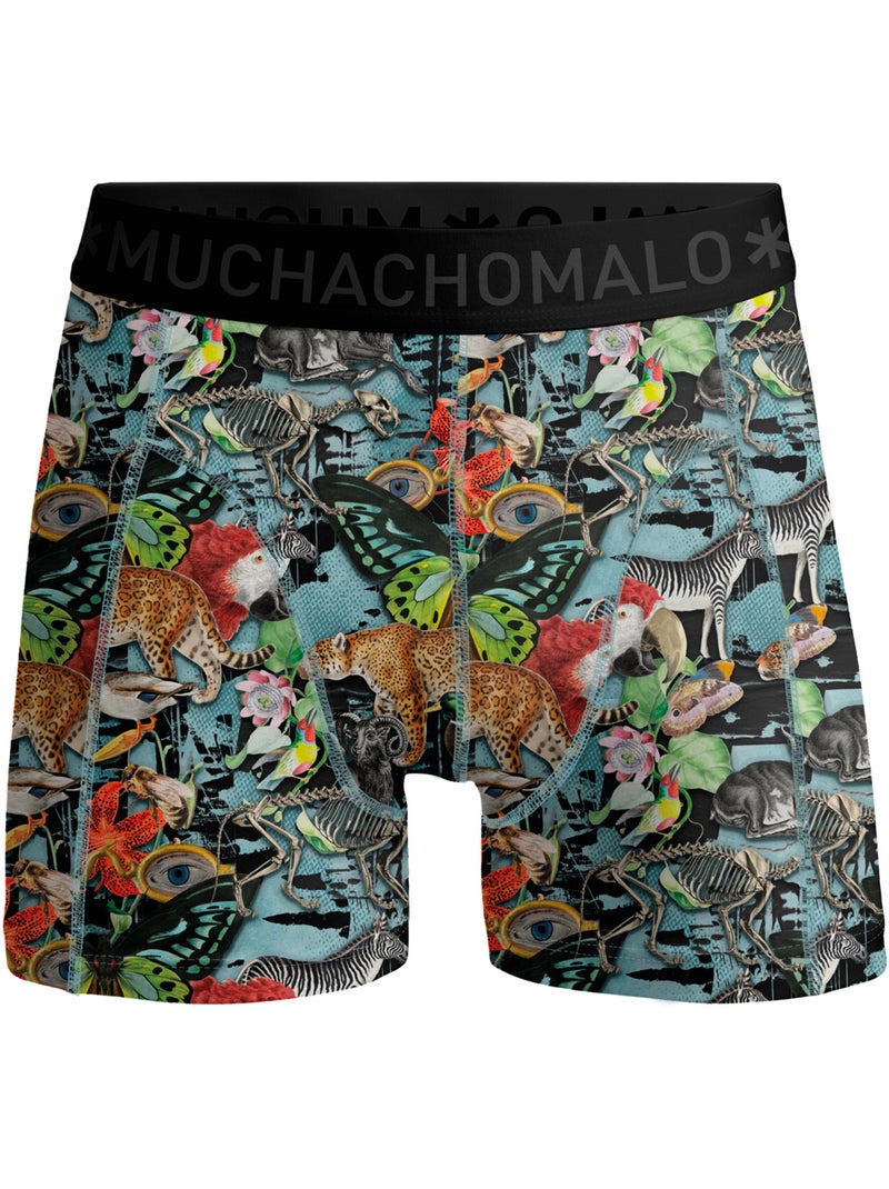 Lot de 3 boxers homme Muchachomalo Noir Orange - Kiabi