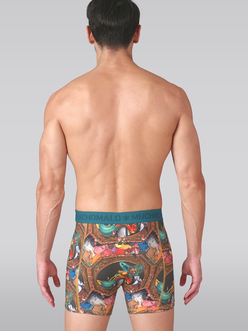 Lot de 3 boxers homme Muchachomalo Noir Vert Noir - Kiabi