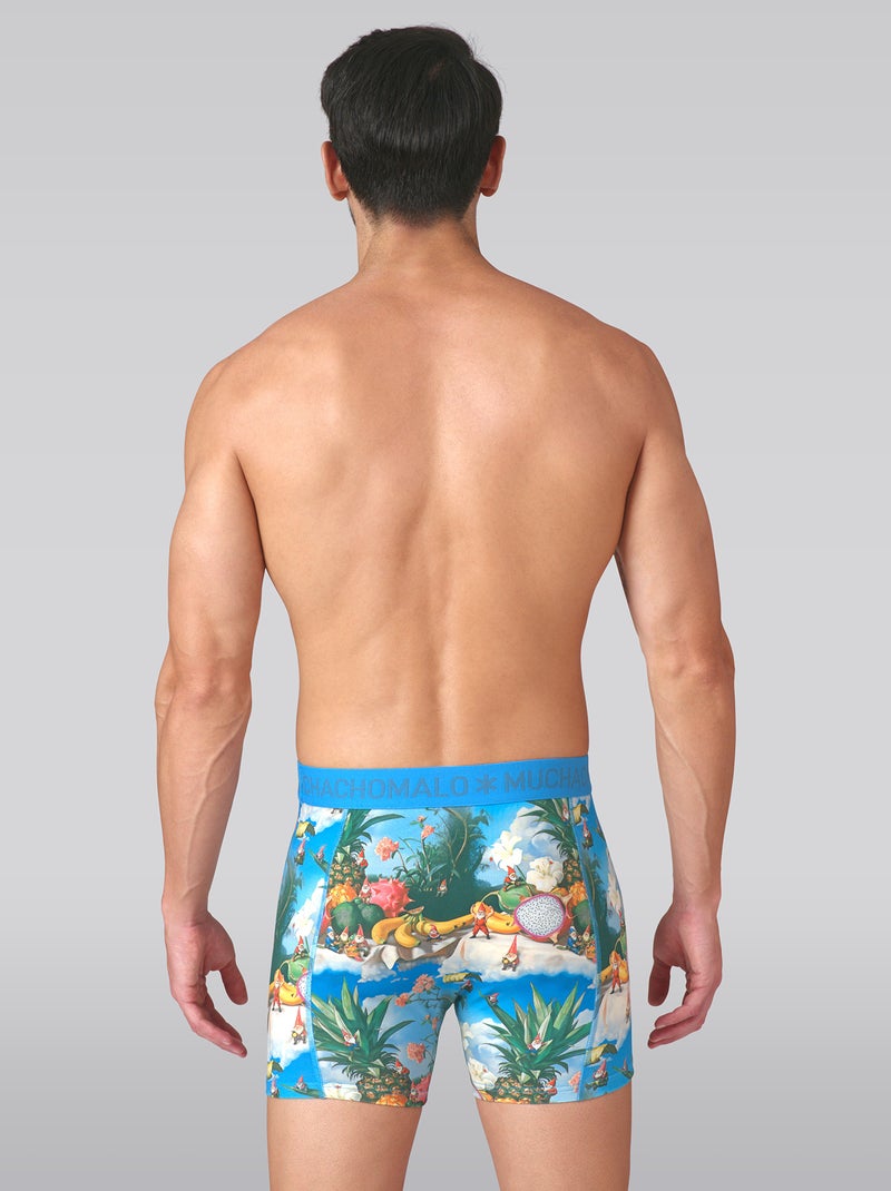 Lot de 3 boxers homme Muchachomalo Noir Vert Noir - Kiabi