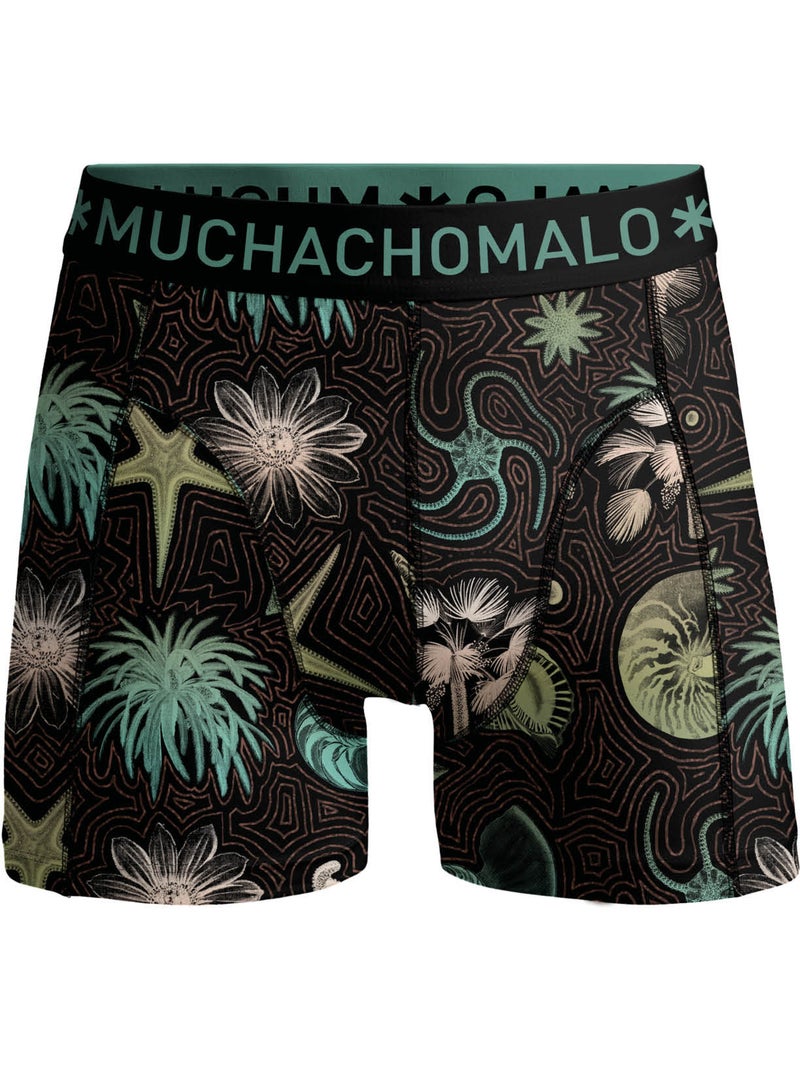 Lot de 3 boxers homme Muchachomalo Noir Vert Noir - Kiabi