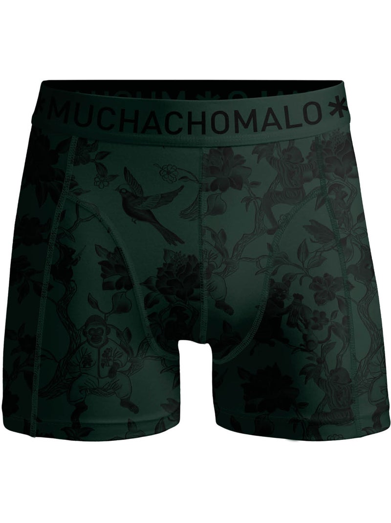 Lot de 3 boxers homme Muchachomalo Noir Vert Noir - Kiabi
