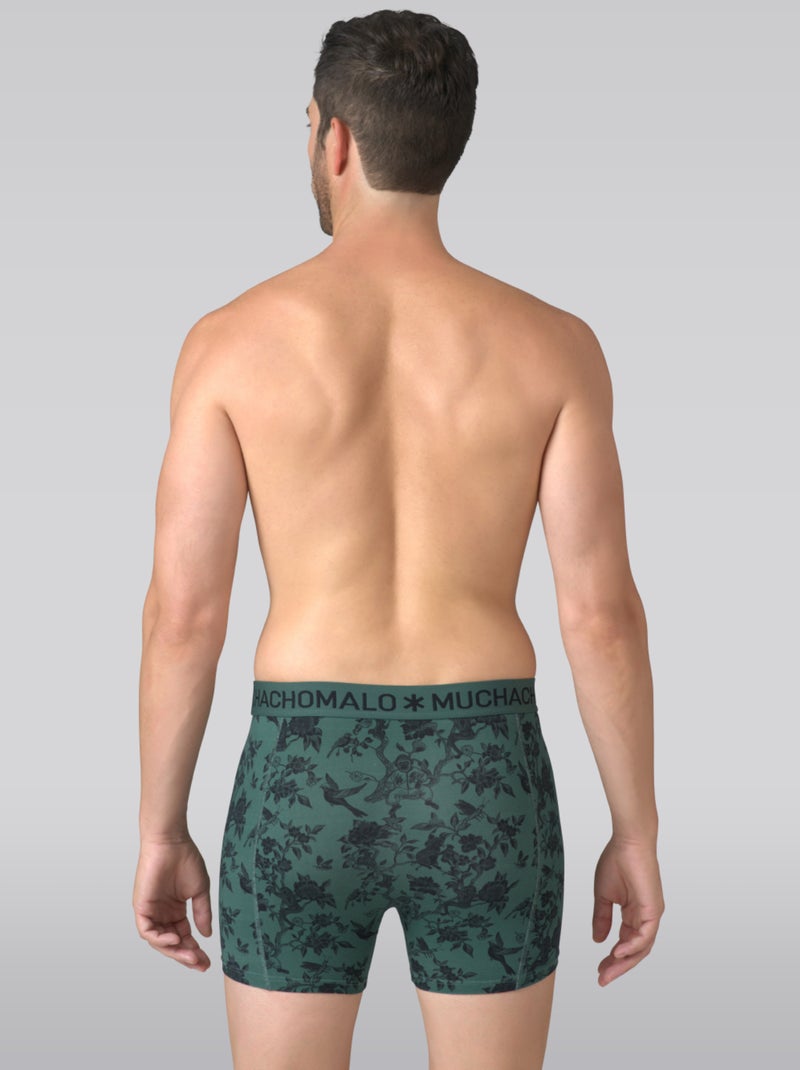Lot de 3 boxers homme Muchachomalo Noir Vert Noir - Kiabi