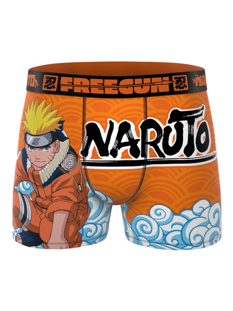 Lot de 3 boxers homme Naruto Classic Freegun Bleu Orange clair - Kiabi