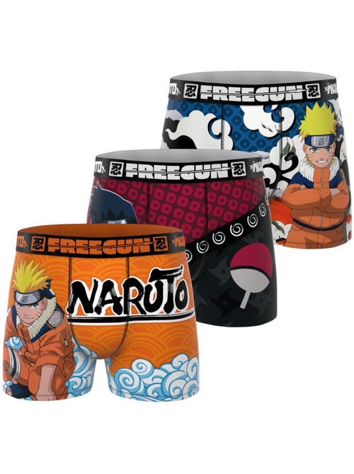Lot de 3 boxers homme Naruto Classic Freegun - Kiabi