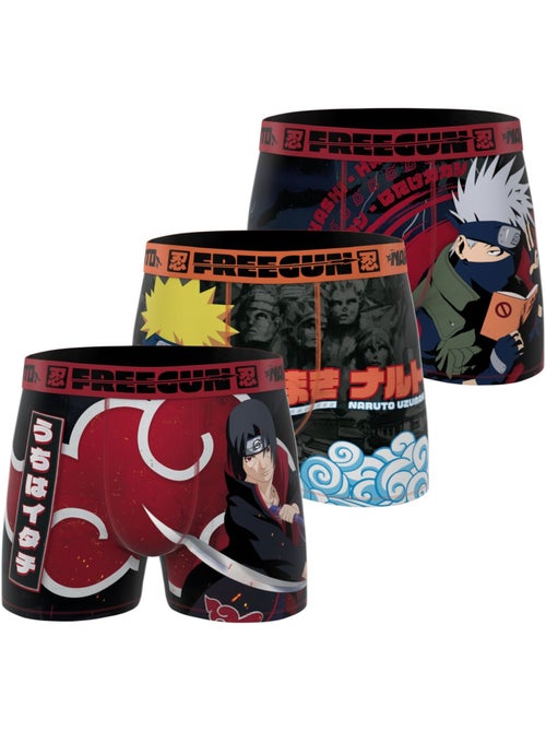 Lot de 3 boxers homme Naruto Classic Freegun - Kiabi