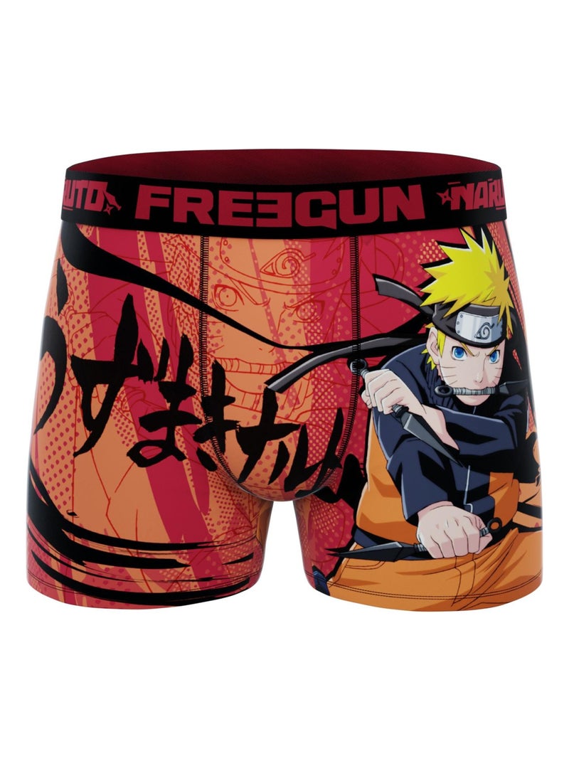Lot de 3 boxers homme Naruto Shippuden Freegun Orange - Kiabi