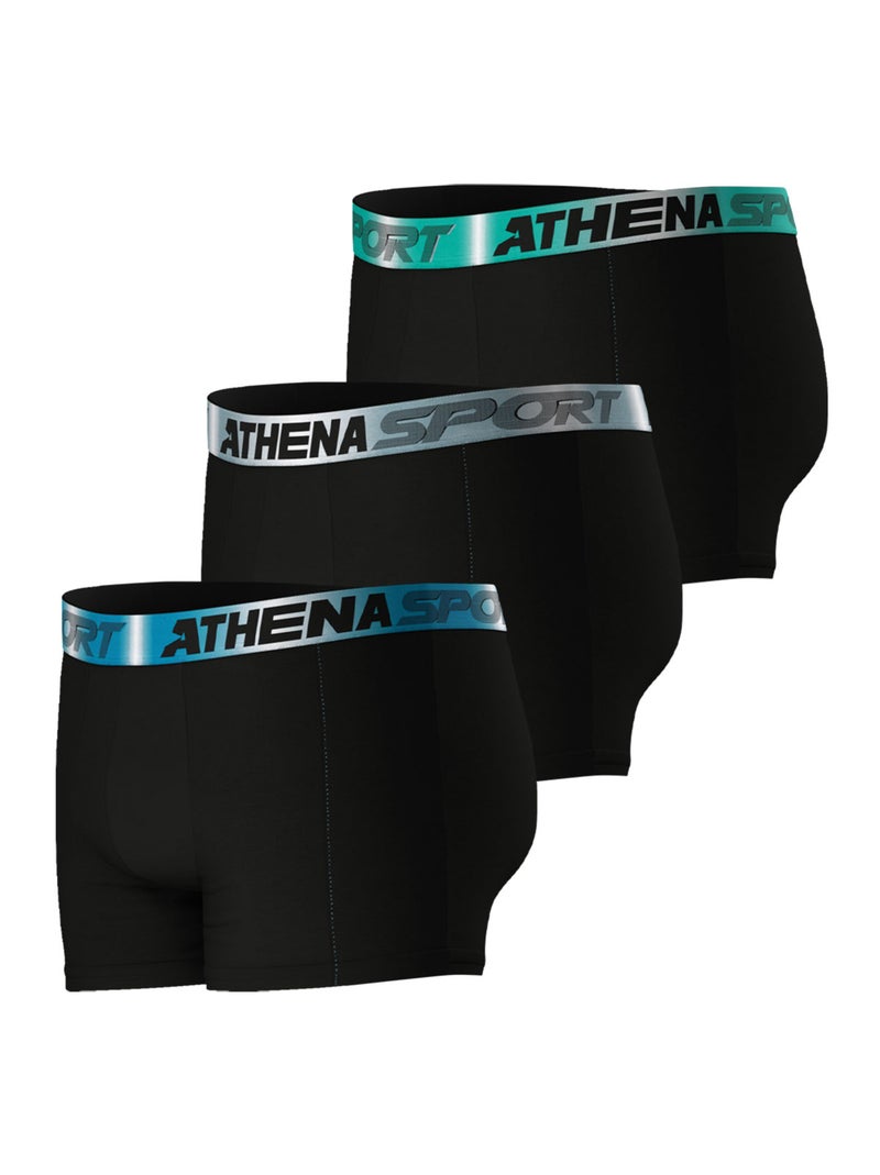Lot de 3 boxers homme Odor Control Athena Noir - Kiabi