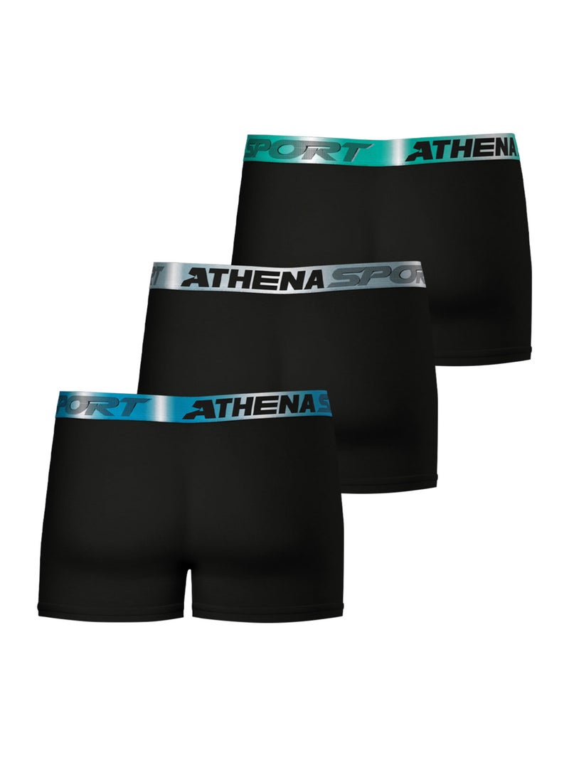 Lot de 3 boxers homme Odor Control Athena Noir - Kiabi