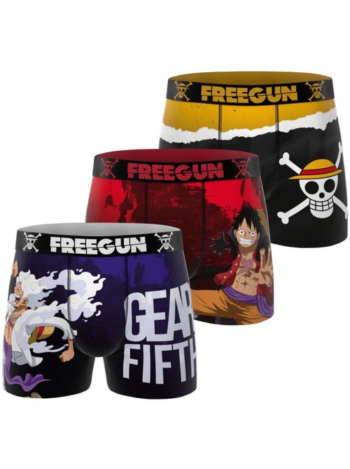 Lot de 3 boxers homme One Piece Freegun - Kiabi
