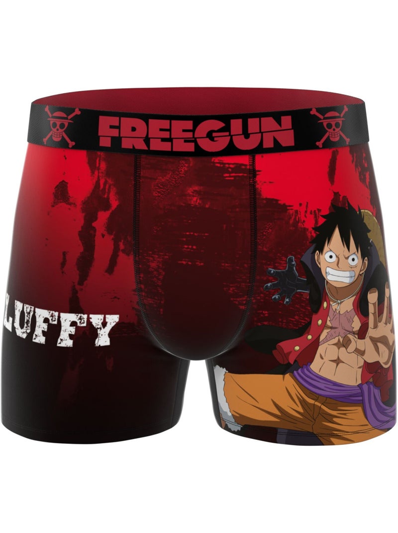 Lot de 3 boxers homme One Piece Freegun Rouge - Kiabi