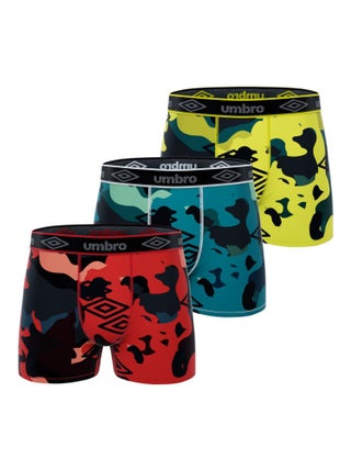 Lot de 3 boxers homme Pur Kamo Umbro
