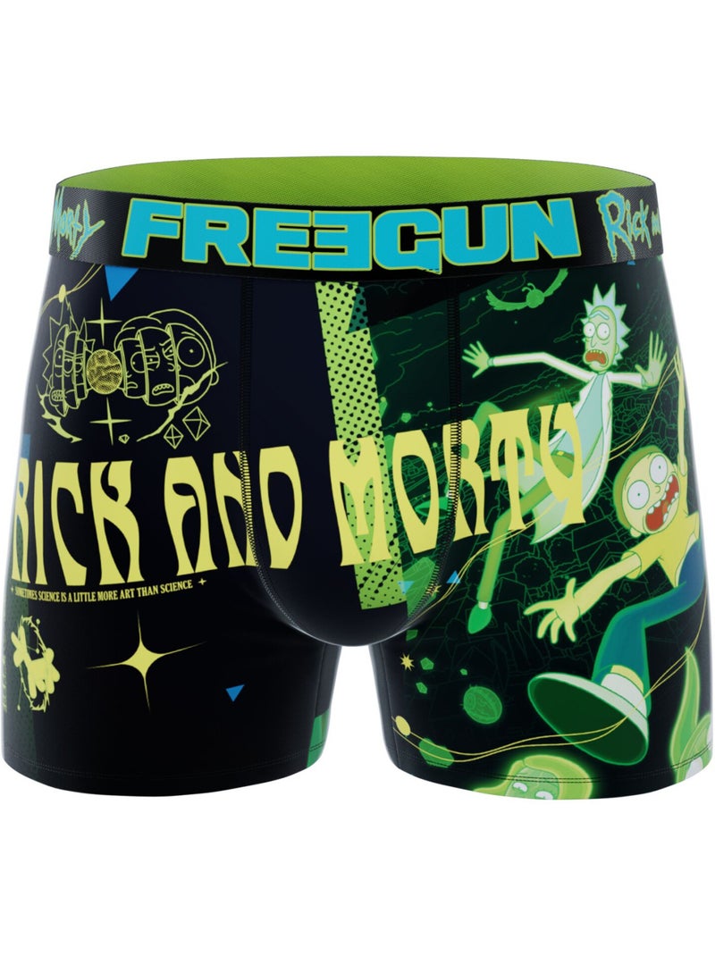 Lot de 3 boxers homme rick and morty freegun Vert - Kiabi