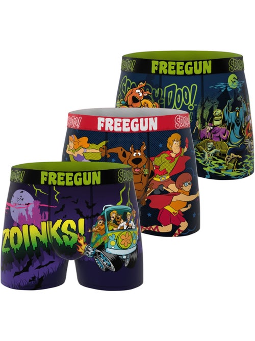Lot de 3 boxers homme scooby-doo freegun - Kiabi