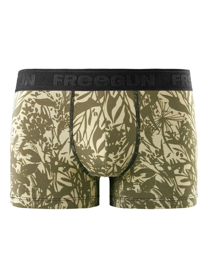 Lot de 3 boxers homme Signature Pablo Freegun Bleu Noir - Kiabi
