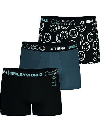 Lot de 3 boxers homme SmileyWorld® I Athena