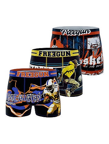 Lot de 3 boxers homme Sport Usa Freegun