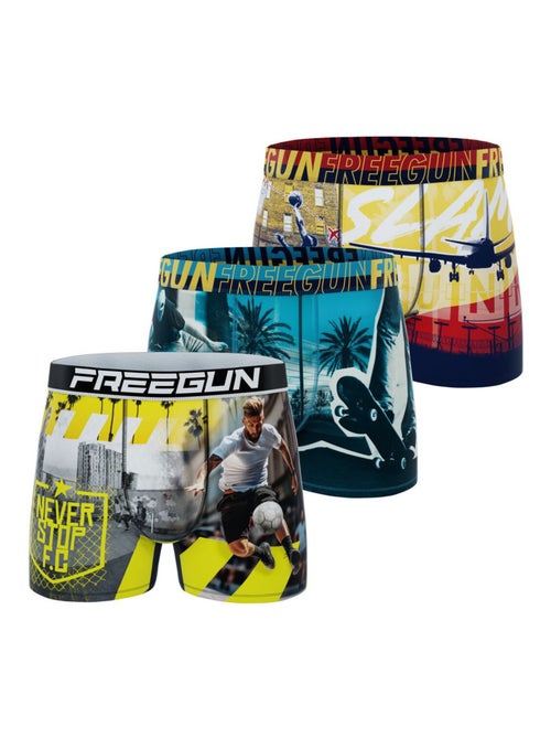 Lot de 3 boxers homme  Street Sport Freegun - Kiabi