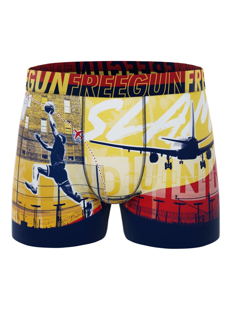 Lot de 3 boxers homme  Street Sport Freegun Jaune - Kiabi