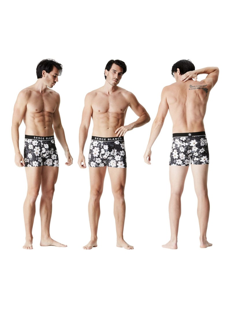 Lot de 3 boxers homme Sublimation Serge Blanco Bleu - Kiabi