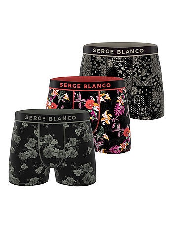 Lot de 3 boxers homme Sublimation Serge Blanco