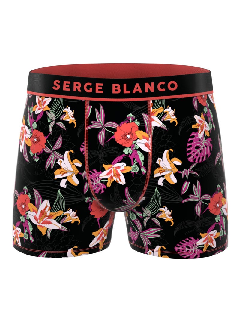 Lot de 3 boxers homme Sublimation Serge Blanco Noir Gris - Kiabi