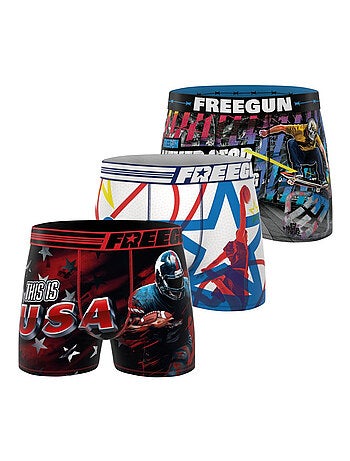 Lot de 3 boxers homme Summer Sport Freegun