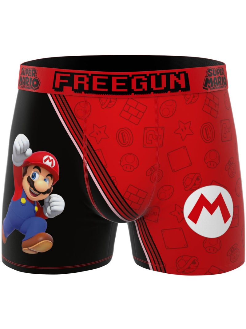 Lot de 3 boxers homme Super Mario Bros Freegun Bleu - Kiabi