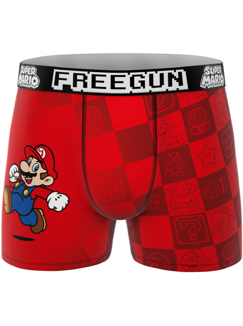 Lot de 3 boxers homme super mario bros freegun Rouge - Kiabi