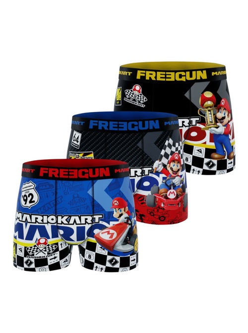 Lot de 3 boxers homme Super Mario Kart Freegun - Kiabi