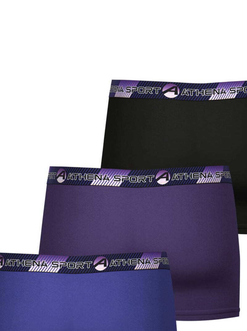 Lot de 3 boxers homme training dry athena Violet - Kiabi